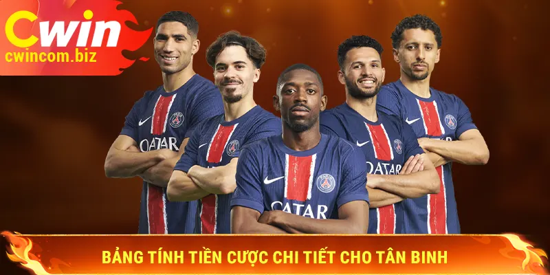Bảng tính tiền cược chi tiết cho tân binh